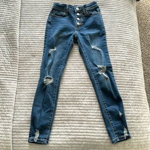 Old Navy High-Waisted Built-In Tough Rockstar Super Skinny Jeggings for Girls
